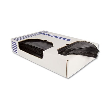 Unisan Heritage, LINEAR LOW-DENSITY CAN LINERS, 10 GAL, 0.55 MIL, 24 X 23, BLACK, 500PK H4823HK